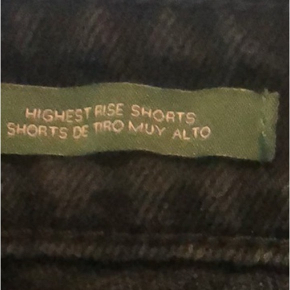 HI-Rise Black Denim Size 10 Frayed Shorts - Picture 4 of 14